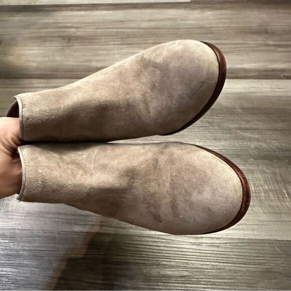 Sam Edelman Petty Ankle Boots Womens Beige Leather Side Zip Booties size 7.5 M - Picture 8 of 13